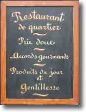 Paris Restaurants Le Ptit Manger is a marvellous local restaurant with delicious food