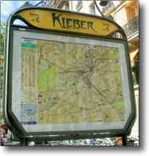 A Night in Paris Site Search - Map of Kleber Metro 