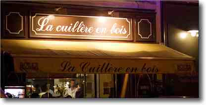 French food and wines : Cuilliere en Bois crepe restaurant