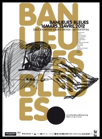 Paris in March - Banlieues Bleues Festival 2012 poster