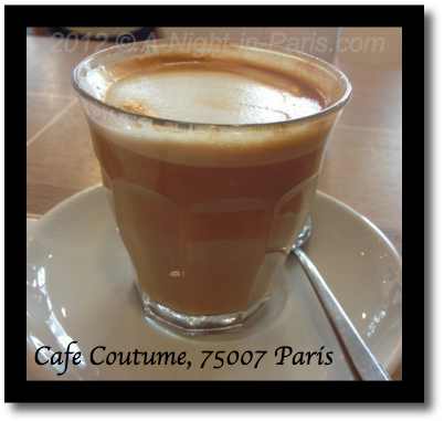Cafe Coutume - my latte from the side (image)
