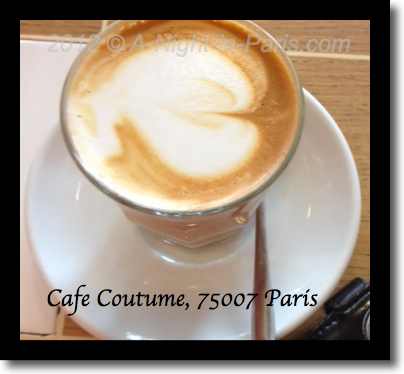 Cafe Coutume latte from the top (image)
