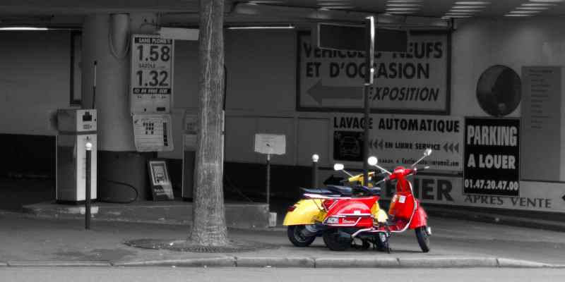 Dreaming of Paris - scooters parking