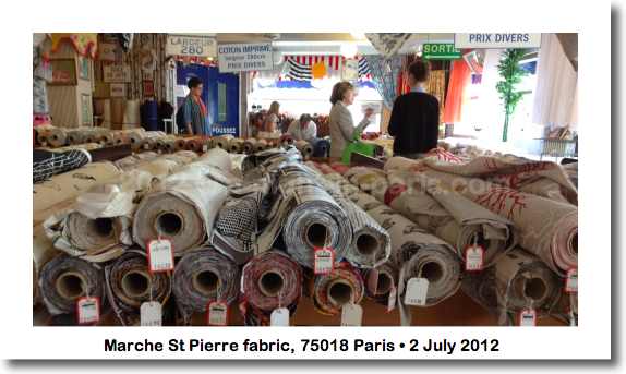 Fabric inside March St Pierre, 75018 Paris (image)