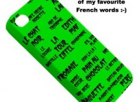 Smart phone covers with French words design