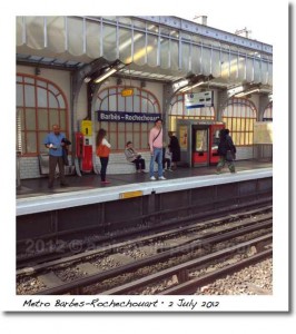 Metro Barbes-Rochechouart above ground (image)