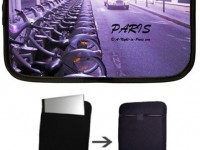 Netbook Cover with Paris car & velibs