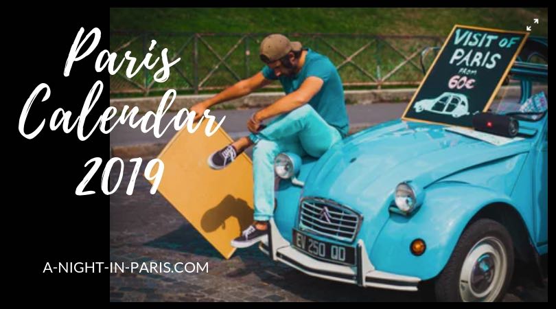 Paris Calendar 2019 banner by Teena Hughes