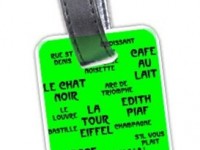 Luggage tags for Paris