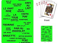 Pack of Playing Cards with French words
